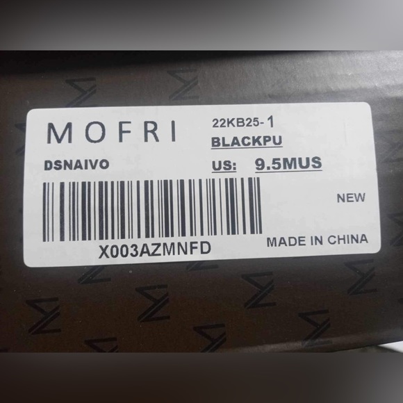 new suit shoes with box mofri brand size 9.5 black color with ribbon - Picture 5 of 7